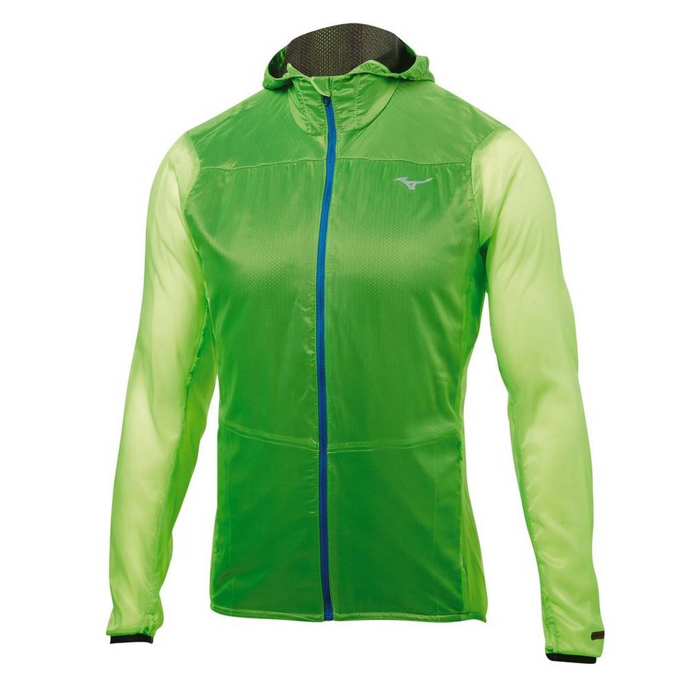 Mizuno Breath Thermo Hoody - Erkek Mont - Yeşil Türkiye (IJAUCP-519)